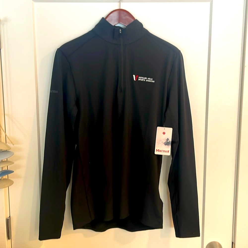 NWT Marmot Harrier 1/2 Zip - Black - L